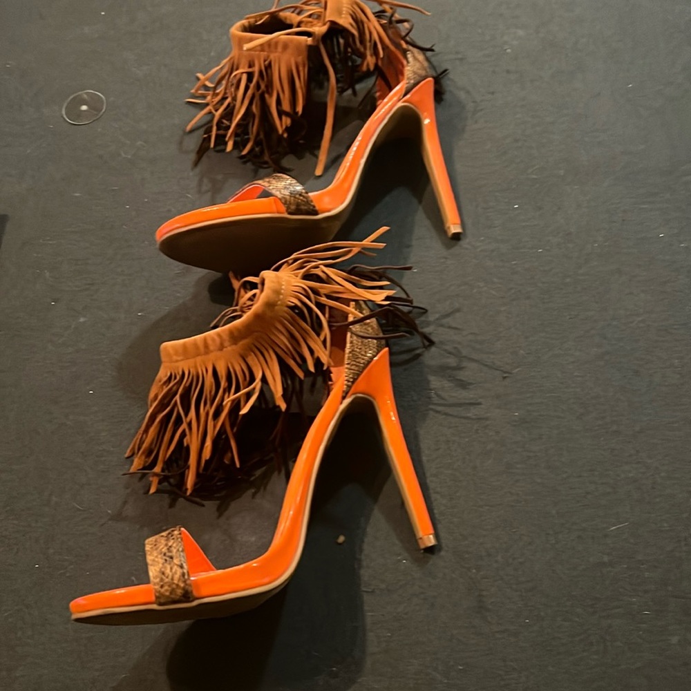 Strappy stiletto heel